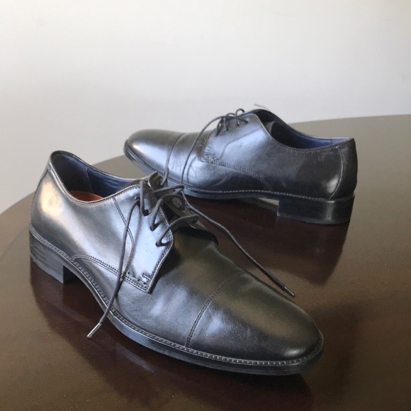 Cole Haan Black Leather lace up Cap Toe Oxfords main image 7